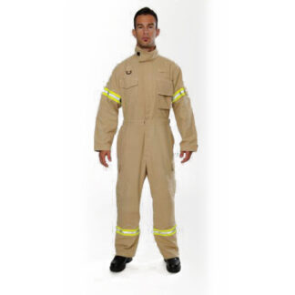 beige coverall