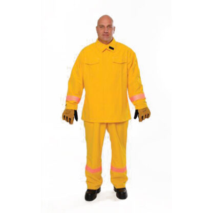 man in yellow coverall