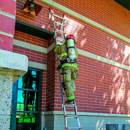 firefighter with ladder