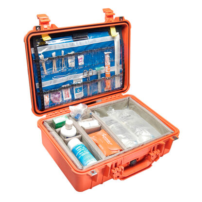 case with supplies
